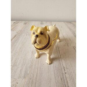 Kalifano bulldog jeweled trinket box jewelry rhinestone hinged dog large unique